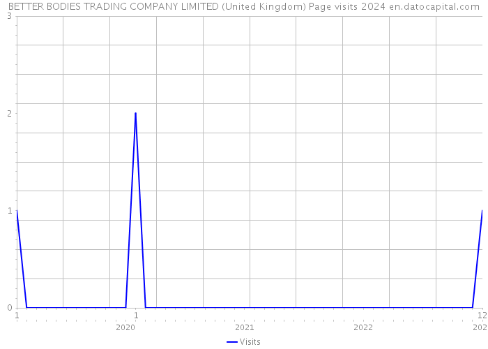 BETTER BODIES TRADING COMPANY LIMITED (United Kingdom) Page visits 2024 
