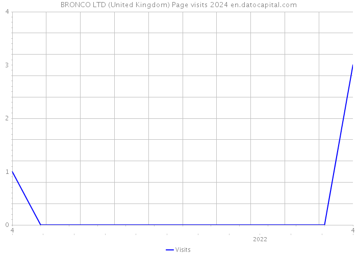 BRONCO LTD (United Kingdom) Page visits 2024 