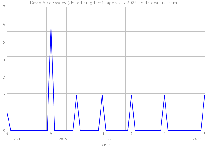 David Alec Bowles (United Kingdom) Page visits 2024 