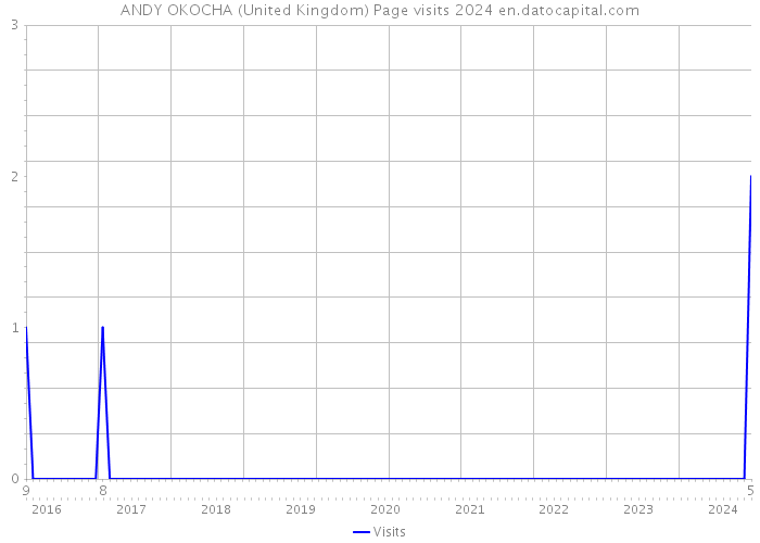 ANDY OKOCHA (United Kingdom) Page visits 2024 