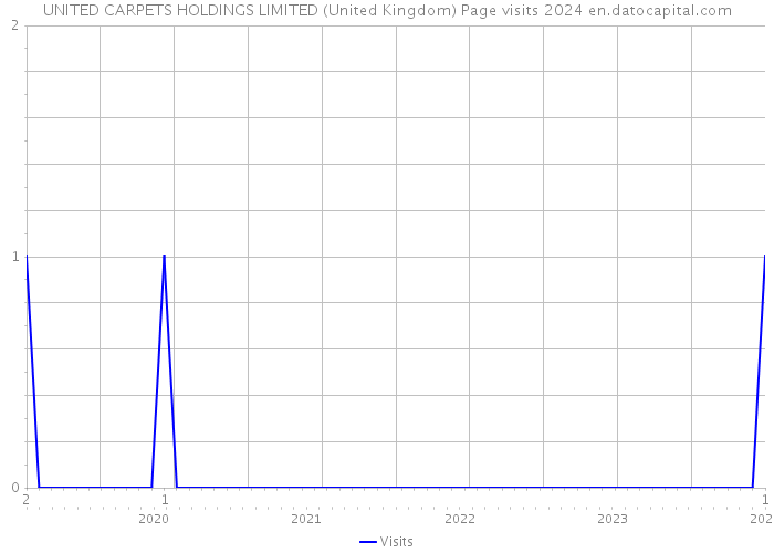 UNITED CARPETS HOLDINGS LIMITED (United Kingdom) Page visits 2024 
