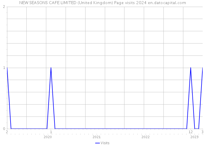 NEW SEASONS CAFE LIMITED (United Kingdom) Page visits 2024 