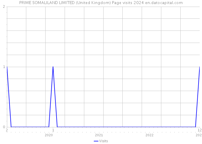PRIME SOMALILAND LIMITED (United Kingdom) Page visits 2024 