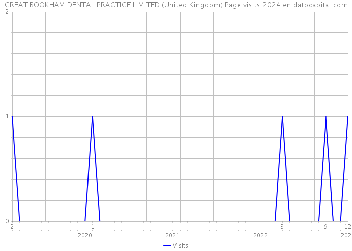 GREAT BOOKHAM DENTAL PRACTICE LIMITED (United Kingdom) Page visits 2024 