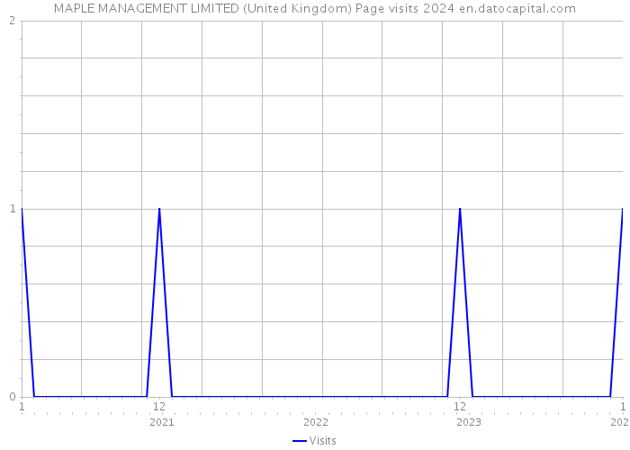 MAPLE MANAGEMENT LIMITED (United Kingdom) Page visits 2024 