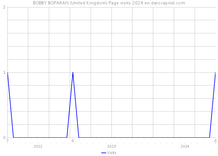 BOBBY BOPARAN (United Kingdom) Page visits 2024 