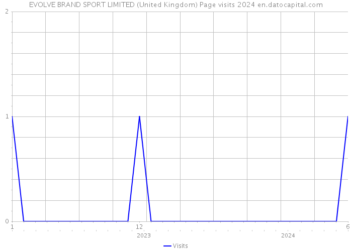EVOLVE BRAND SPORT LIMITED (United Kingdom) Page visits 2024 