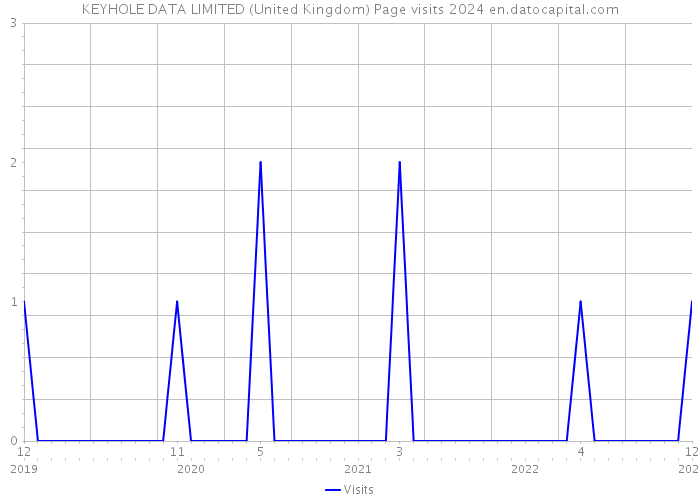 KEYHOLE DATA LIMITED (United Kingdom) Page visits 2024 