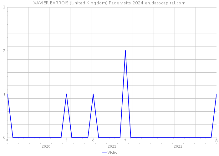 XAVIER BARROIS (United Kingdom) Page visits 2024 