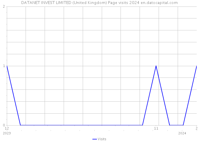 DATANET INVEST LIMITED (United Kingdom) Page visits 2024 