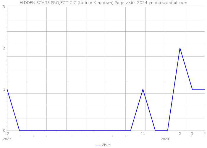 HIDDEN SCARS PROJECT CIC (United Kingdom) Page visits 2024 