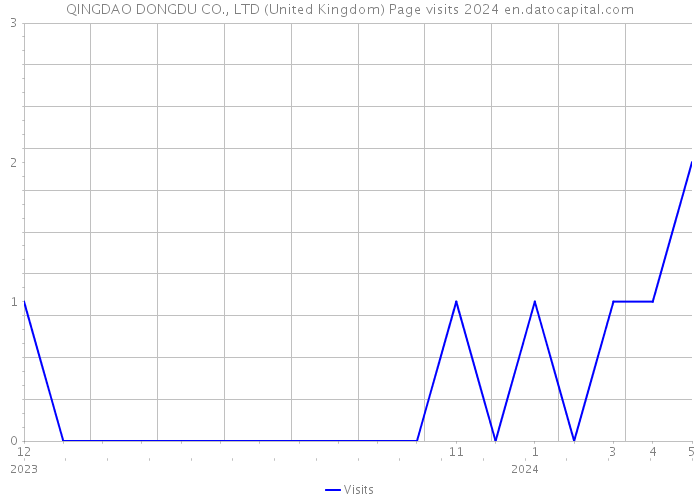 QINGDAO DONGDU CO., LTD (United Kingdom) Page visits 2024 