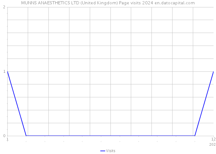 MUNNS ANAESTHETICS LTD (United Kingdom) Page visits 2024 