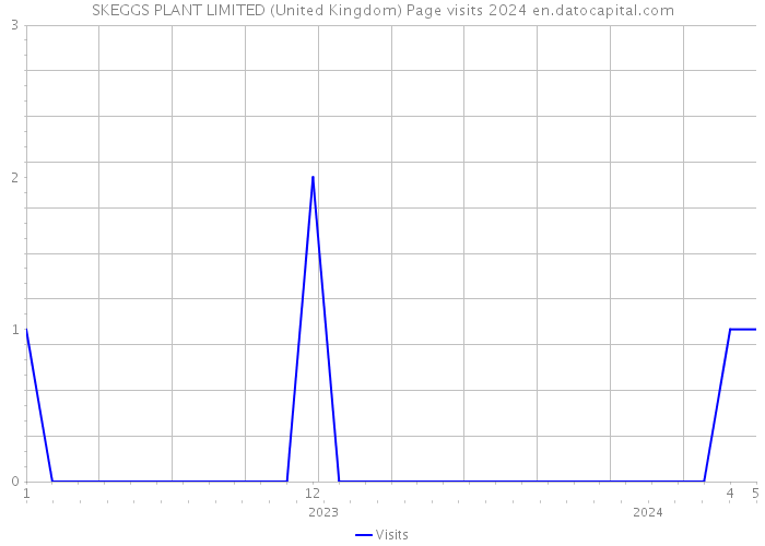 SKEGGS PLANT LIMITED (United Kingdom) Page visits 2024 