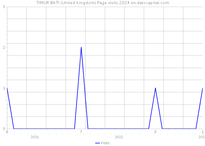 TIMUR BATI (United Kingdom) Page visits 2024 
