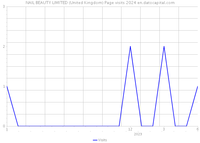 NAIL BEAUTY LIMITED (United Kingdom) Page visits 2024 