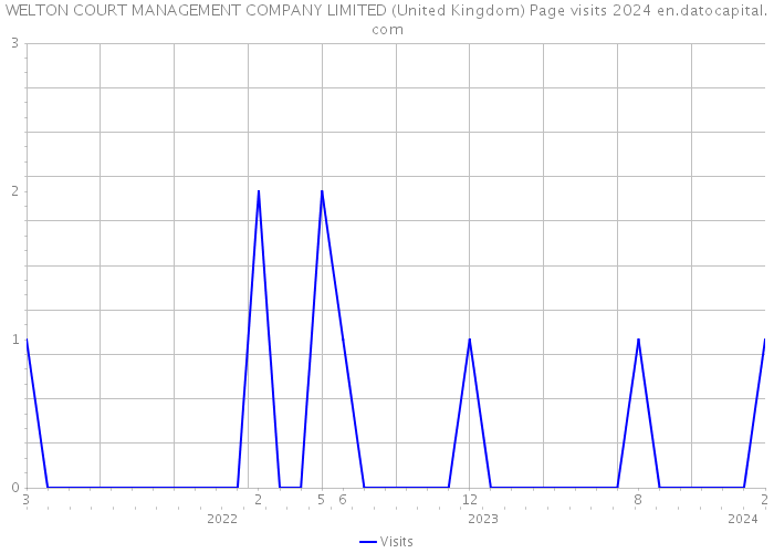 WELTON COURT MANAGEMENT COMPANY LIMITED (United Kingdom) Page visits 2024 