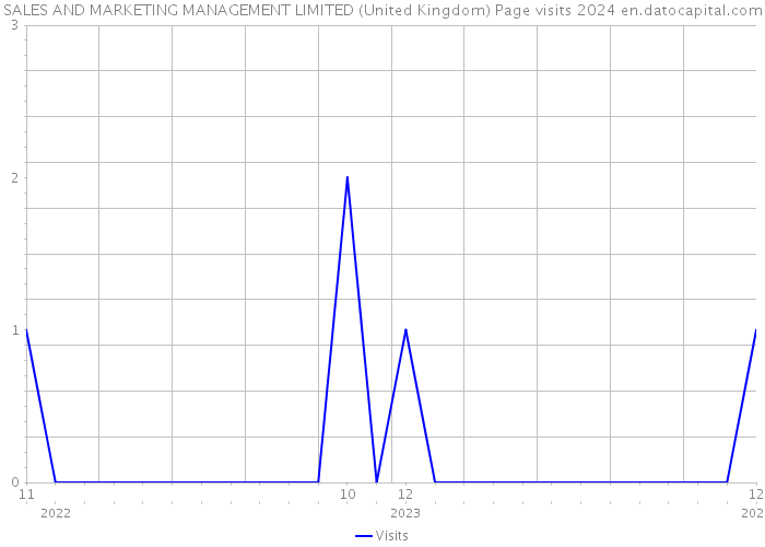 SALES AND MARKETING MANAGEMENT LIMITED (United Kingdom) Page visits 2024 