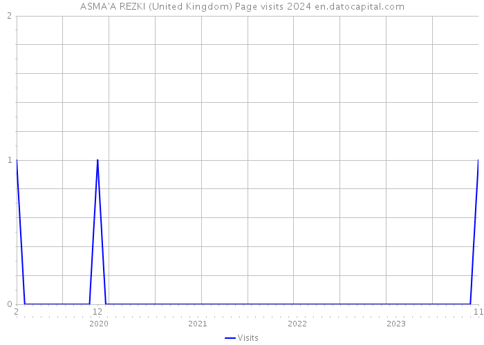 ASMA'A REZKI (United Kingdom) Page visits 2024 