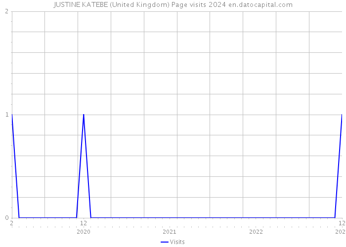 JUSTINE KATEBE (United Kingdom) Page visits 2024 