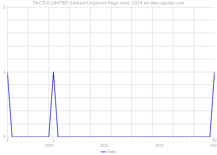 TACTUS LIMITED (United Kingdom) Page visits 2024 