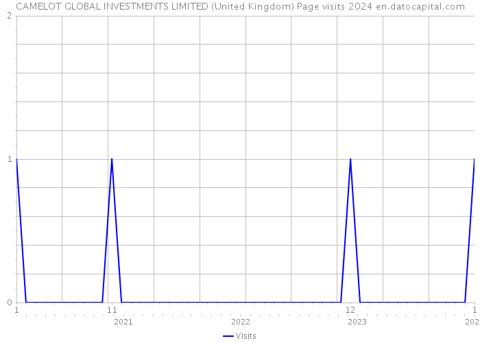 CAMELOT GLOBAL INVESTMENTS LIMITED (United Kingdom) Page visits 2024 