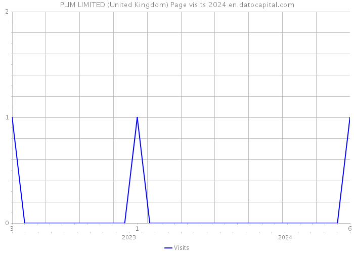 PLIM LIMITED (United Kingdom) Page visits 2024 