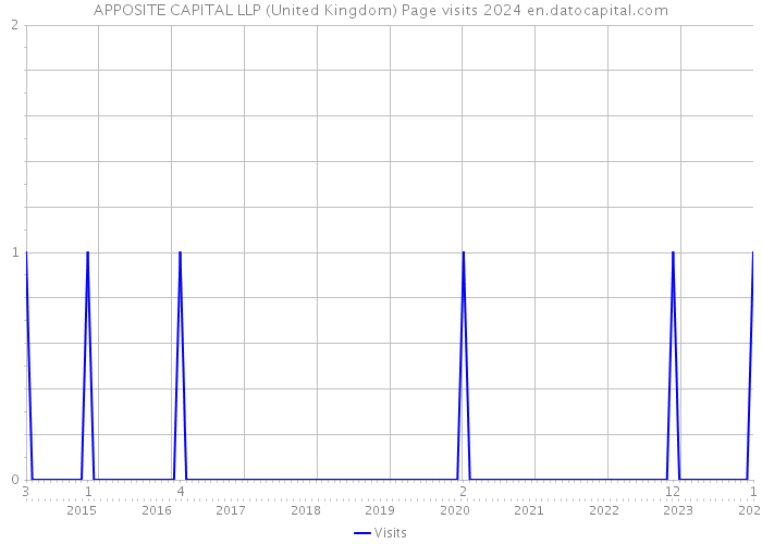 APPOSITE CAPITAL LLP (United Kingdom) Page visits 2024 