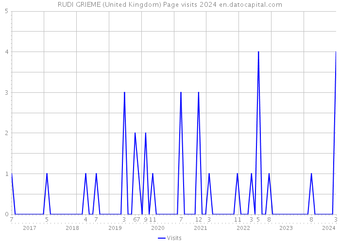 RUDI GRIEME (United Kingdom) Page visits 2024 
