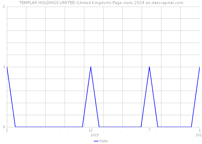 TEMPLAR HOLDINGS LIMITED (United Kingdom) Page visits 2024 