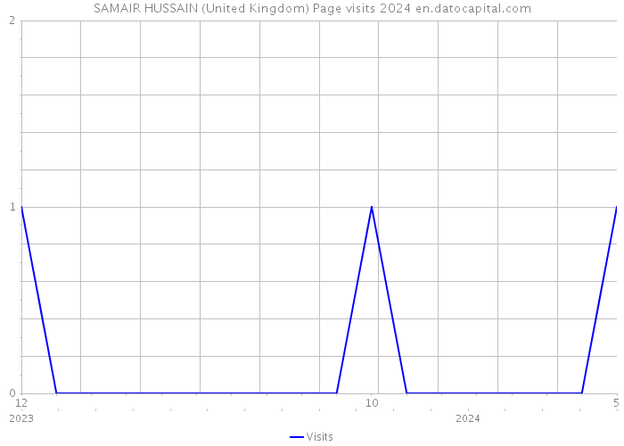 SAMAIR HUSSAIN (United Kingdom) Page visits 2024 