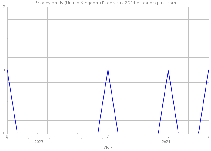 Bradley Annis (United Kingdom) Page visits 2024 