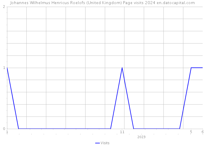 Johannes Wilhelmus Henricus Roelofs (United Kingdom) Page visits 2024 