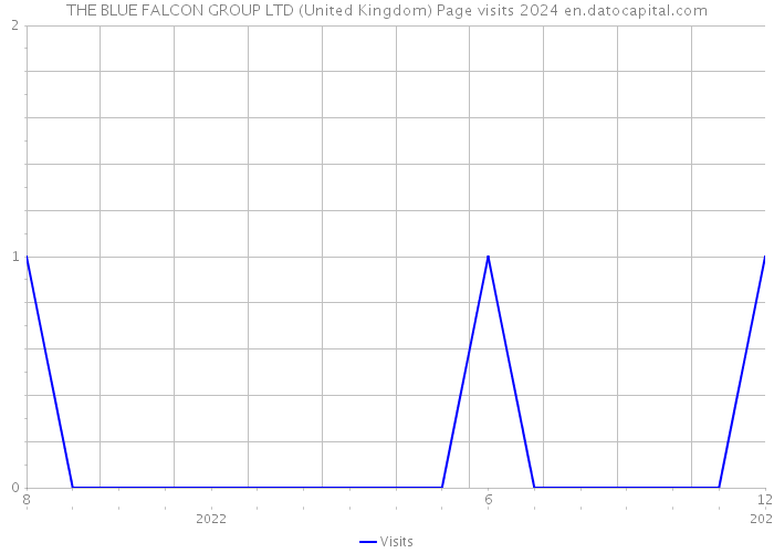 THE BLUE FALCON GROUP LTD (United Kingdom) Page visits 2024 