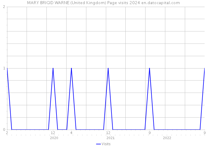 MARY BRIGID WARNE (United Kingdom) Page visits 2024 