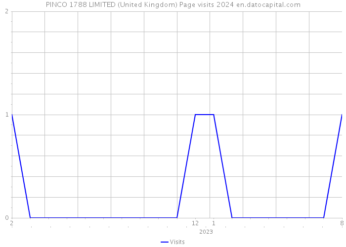 PINCO 1788 LIMITED (United Kingdom) Page visits 2024 
