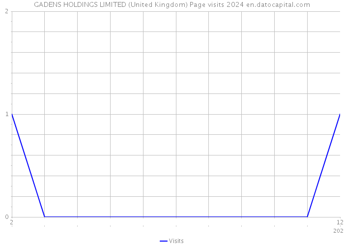 GADENS HOLDINGS LIMITED (United Kingdom) Page visits 2024 