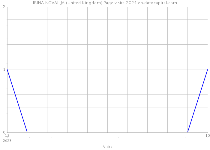IRINA NOVALIJA (United Kingdom) Page visits 2024 