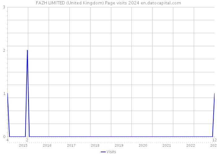 FAZH LIMITED (United Kingdom) Page visits 2024 