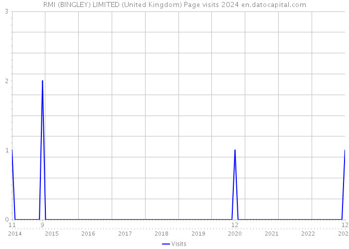 RMI (BINGLEY) LIMITED (United Kingdom) Page visits 2024 