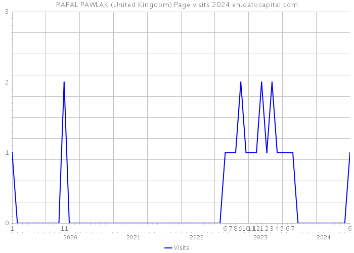 RAFAL PAWLAK (United Kingdom) Page visits 2024 