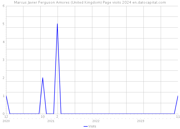 Marcus Javier Ferguson Amores (United Kingdom) Page visits 2024 