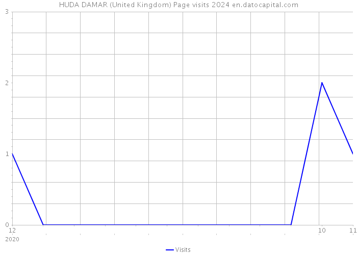 HUDA DAMAR (United Kingdom) Page visits 2024 