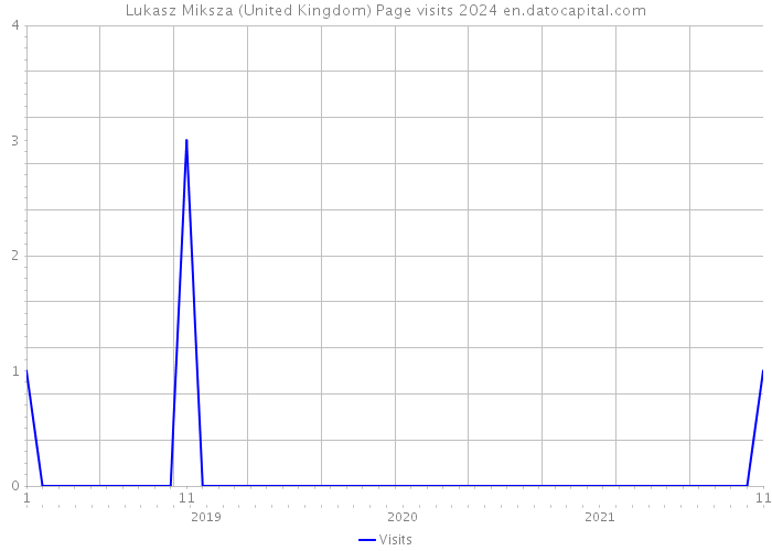 Lukasz Miksza (United Kingdom) Page visits 2024 