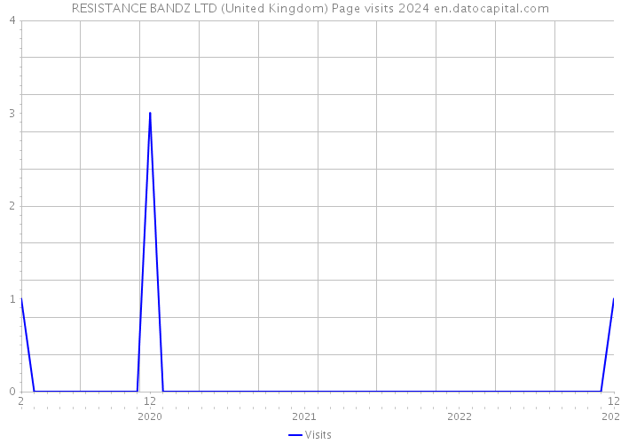 RESISTANCE BANDZ LTD (United Kingdom) Page visits 2024 