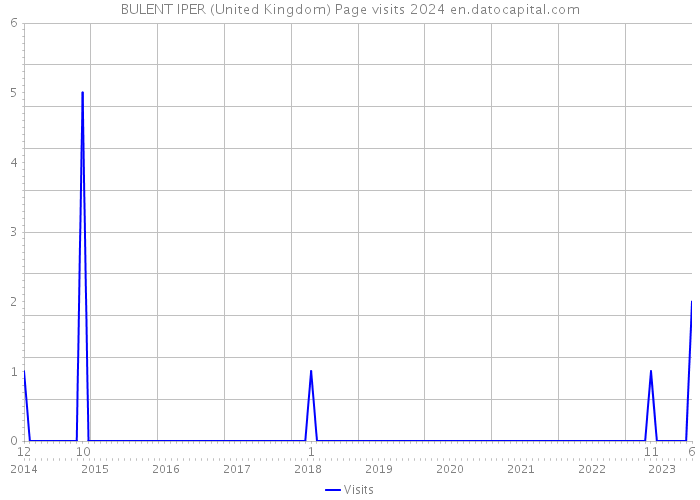 BULENT IPER (United Kingdom) Page visits 2024 