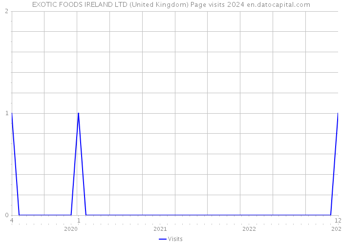 EXOTIC FOODS IRELAND LTD (United Kingdom) Page visits 2024 