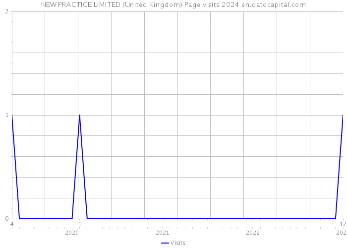 NEW PRACTICE LIMITED (United Kingdom) Page visits 2024 