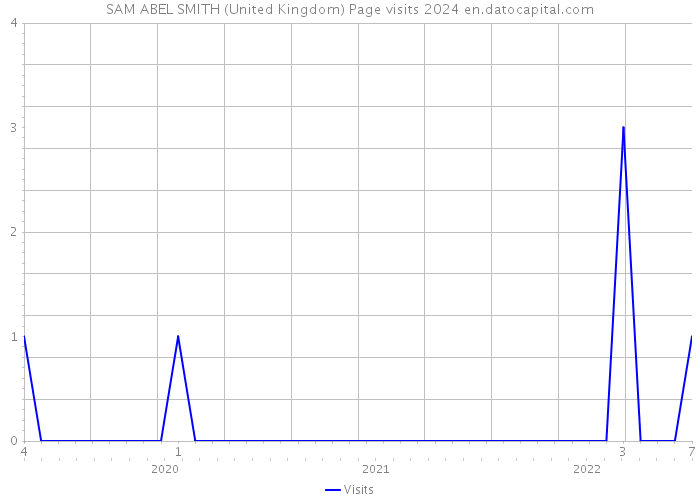 SAM ABEL SMITH (United Kingdom) Page visits 2024 