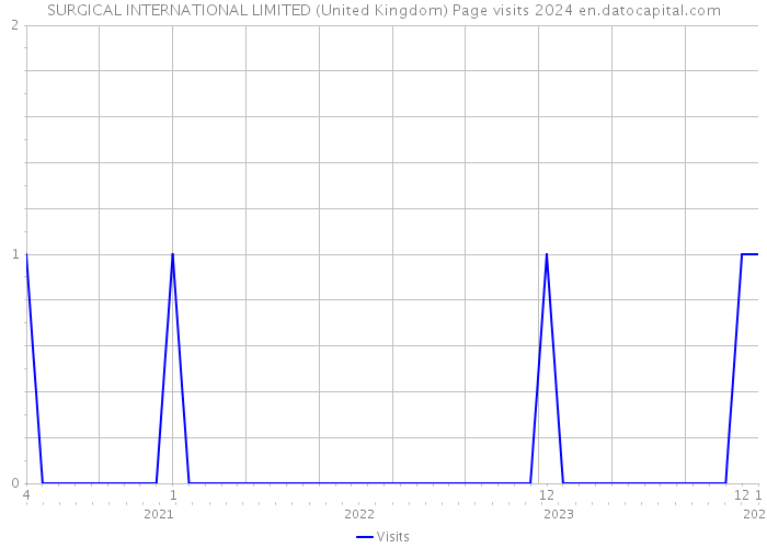 SURGICAL INTERNATIONAL LIMITED (United Kingdom) Page visits 2024 